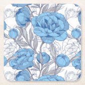 Blauwe pony kartonnen onderzetters (Voorkant)