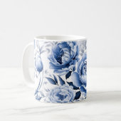 Blauwe pony koffiemok (Voorkant links)