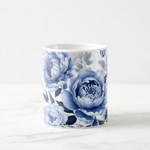 Blauwe pony koffiemok