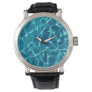 Blauwe pool Water Watch Horloge