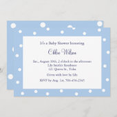  blauwe pooldots kaart (Voorkant / Achterkant)