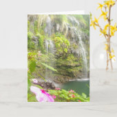 Blauwe Pools Hana Maui Kaart (Gele Bloem)