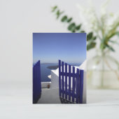 Blauwe poort briefkaart (Staand voorkant)