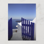 Blauwe poort briefkaart (Voorkant)