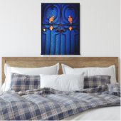 Blauwe poort canvas afdruk (Insitu (Slaapkamer))