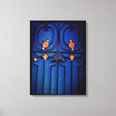 Blauwe poort canvas afdruk (Voorkant)