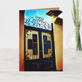 Blauwe poort kaart (Voorkant)