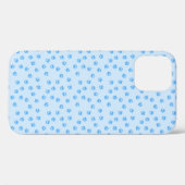 Blauwe pootafdruk I-phone 5 hoes (Achterkant (horizontaal))