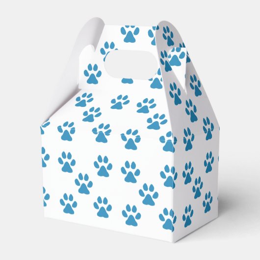 Blauwe pootafdrukken  bedankdoosjes (Achterkant)