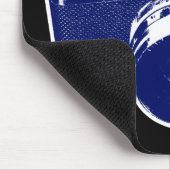 Blauwe Pop Art-camera Muismat (Hoek)
