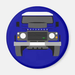 Blauwe Pop kunst Klassieke Land Rover Defender Magneet