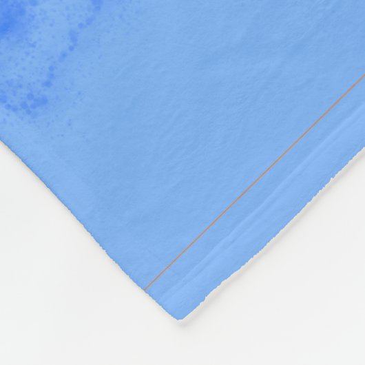 Blauwe Popcorn Anime Ducky Fleece Deken (Hoek)