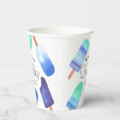 Blauwe Populair Gepersonaliseerde Kinderen Birthda Papieren Bekers (Rechts)