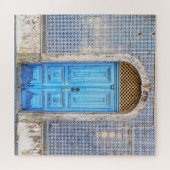 Blauwe Portugal deur Legpuzzel (Horizontaal)