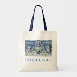 Blauwe Portugese Tegels met Engelen Tote Bag