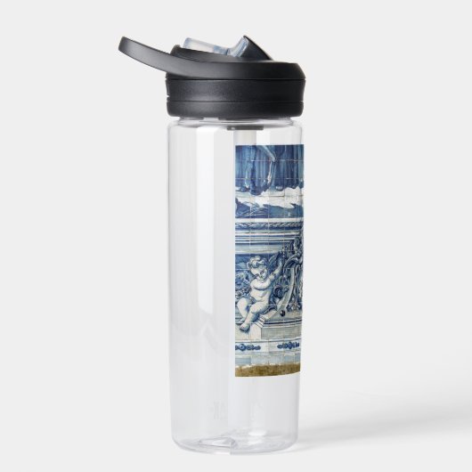 Blauwe Portugese tegels met twee engelen Waterfles (Rechts)