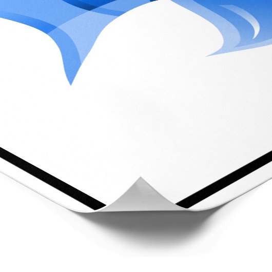 Blauwe Poster (Hoek)