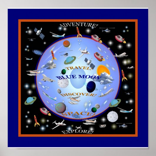 BLAUWE Poster (Voorkant)