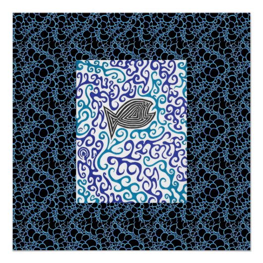 Blauwe Poster (Voorkant)