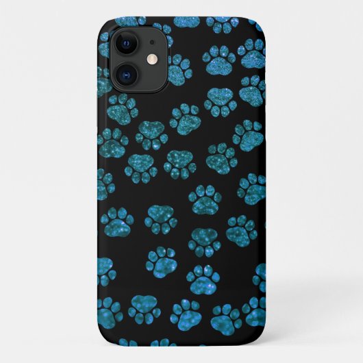Blauwe poten, glitterpoten, blauw glitter, reuzenp Case-Mate iPhone case (Achterkant)
