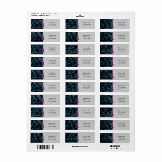 Blauwe poten, glitterpoten, blauw glitter, reuzenp etiket (Full Sheet)