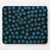 Blauwe poten, glitterpoten, blauw glitter, reuzenp muismat (Voorkant)