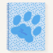 Blauwe poten notitieboek (Voorkant)