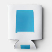 Blauwe powerbank blikjeskoeler (Achterkant)