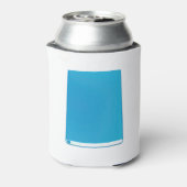 Blauwe powerbank blikjeskoeler (Blikje Achterkant)
