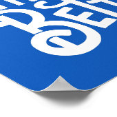 blauwe praktijk maakt beter Poster (Hoek)