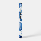 Blauwe preppy schelpen zeesterren iPhone 15 case (Linkerkant)