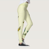 Blauwe Primula voor Leggings met groene sterren (Rechts)
