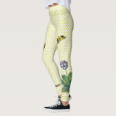Blauwe Primula voor Leggings met groene sterren (Links)