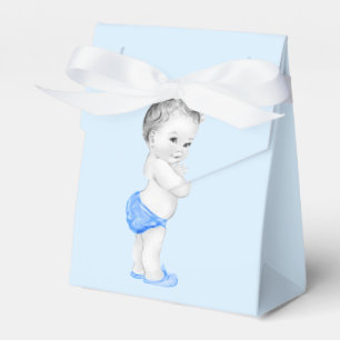 Blauwe Prins Baby Shower Favor Dozen Bedankdoosjes