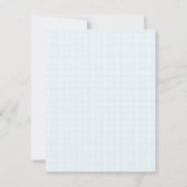Blauwe Prins Baby Shower Uitnodigingen (Achterkant)