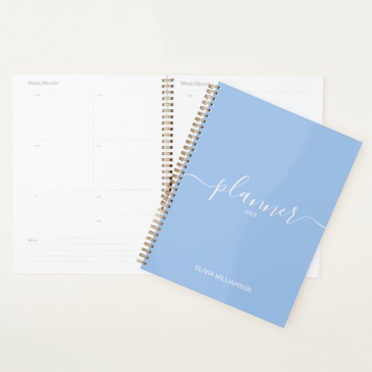 Blauwe professionele planner (Display)