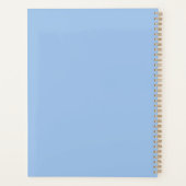 Blauwe professionele planner (Achterkant)