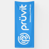 Blauwe pruvit banner (Verticaal)