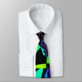 Blauwe psychedelische fractale quasar stropdas (Gebonden)