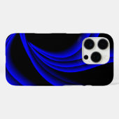 Blauwe Puls Case-Mate iPhone Case (Achterkant (horizontaal))