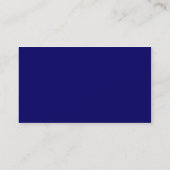 Blauwe puntkaart visitekaartje (Achterkant)