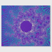 Blauwe puur Sunburst Cadeaupapier (Vlak)