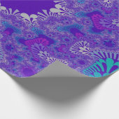 Blauwe puur Sunburst Cadeaupapier (Hoek)