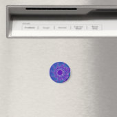 Blauwe puur Sunburst Magneet (Insitu (Vaatwasser))