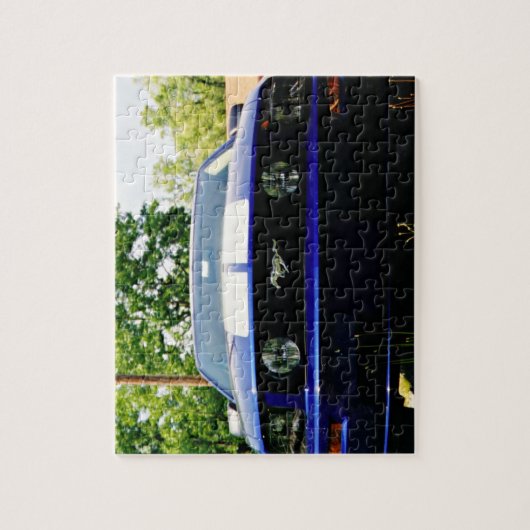 Blauwe Puzzle Legpuzzel (Verticaal)