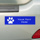 Blauwe pw afdrukken bumpersticker (Op auto)