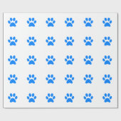 Blauwe pw afdrukken cadeaupapier (Vlak)