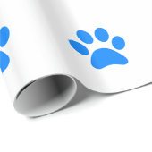 Blauwe pw afdrukken cadeaupapier (Rol Hoek)