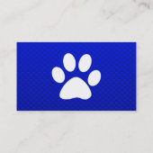 Blauwe pw afdrukken visitekaartje (Achterkant)