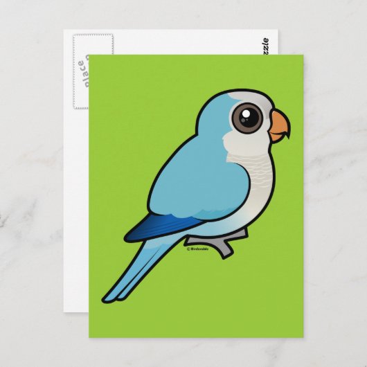 Blauwe Quaker Briefkaart (Voorkant / Achterkant)